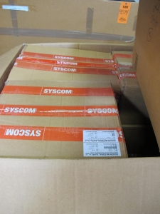 SYSCOM SEISMIC MONITORING STATION TO INCLUDE: IN CABINET (1) NETWORK CONTROL CENTER (2) MR 2002 STRONG MOTION SYSTEM, MOTION CONTROL SENSORS, (1) POWER SUPPLY, (1) AXIOMTEK MONITOR, IN BOX, LARGE QUANTITY OF SYSCOM MR 2002 STRONG MOTION SYSTEM, MOTION CONTROL SENSORS, (1) TITTABLE FOR MR 2002 PART# 13.11.0002 (1) LOCKED SCHAFF CABINET WITH RELATED CONTENTS, (1) COLOR PRINTER. LOADING & HANDLING FEE $15-4574